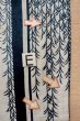 画像18: O0625D 女性用浴衣（日本製）  綿麻 藍, 草 【中古】【USED】【リサイクル】 ★★☆☆☆【O0625D】 (18)