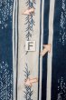 画像19: O0625D 女性用浴衣（日本製）  綿麻 藍, 草 【中古】【USED】【リサイクル】 ★★☆☆☆【O0625D】 (19)