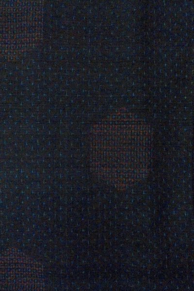 画像4: O0711H 女性用紬 石下結城紬 シルク（正絹） 黒, 亀甲 【中古】【USED】【リサイクル】 ★★★★☆【O0711H】 (4)