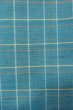 画像6: O0711I 女性用紬  シルク（正絹） 灰色がかった水色, チェック柄 【中古】【USED】【リサイクル】 ★★★☆☆【O0711I】 (6)