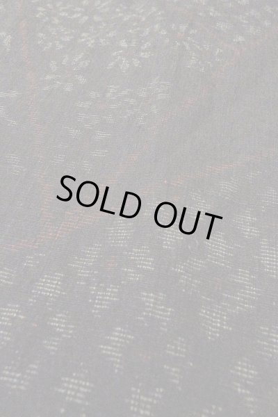 画像8: O0711K 女性用紬  シルク（正絹） 黒, 花 【中古】【USED】【リサイクル】 ★★★★☆【O0711K】 (8)