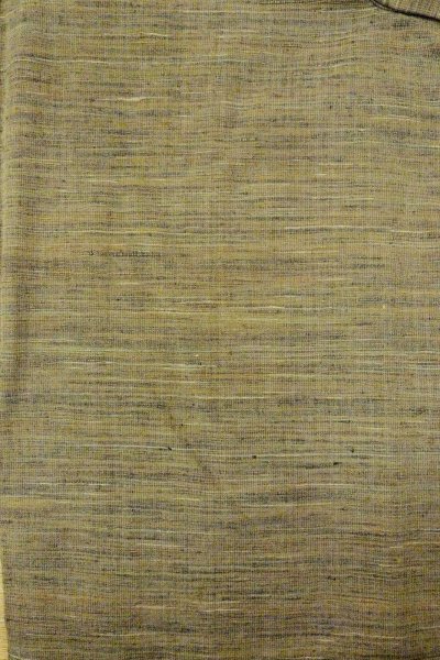 画像3: O0711L 女性用紬  シルク（正絹） 灰色がかったマルチカラー, 線 【中古】【USED】【リサイクル】 ★★★★☆【O0711L】 (3)