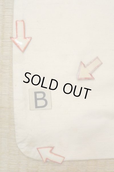 画像15: O0711P 女性用紬  シルク（正絹） オフ　ホワイト, 蝶々 【中古】【USED】【リサイクル】 ★★☆☆☆【O0711P】 (15)