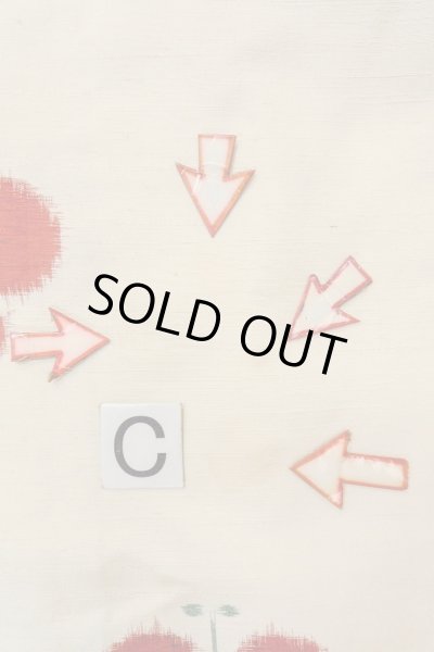 画像16: O0711P 女性用紬  シルク（正絹） オフ　ホワイト, 蝶々 【中古】【USED】【リサイクル】 ★★☆☆☆【O0711P】 (16)