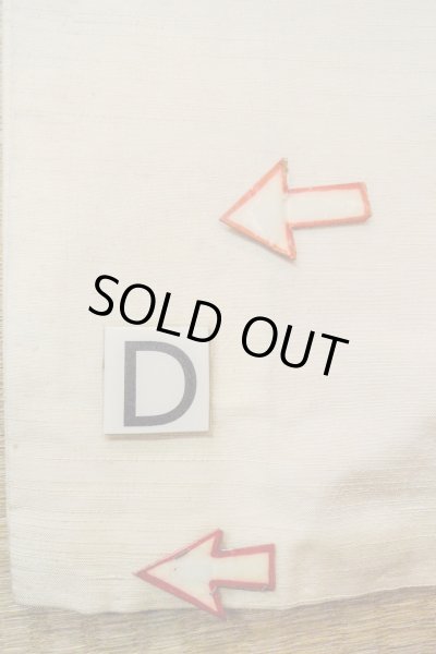 画像17: O0711P 女性用紬  シルク（正絹） オフ　ホワイト, 蝶々 【中古】【USED】【リサイクル】 ★★☆☆☆【O0711P】 (17)