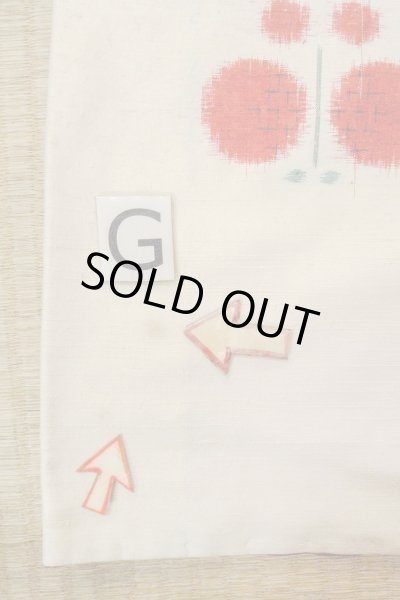 画像20: O0711P 女性用紬  シルク（正絹） オフ　ホワイト, 蝶々 【中古】【USED】【リサイクル】 ★★☆☆☆【O0711P】 (20)