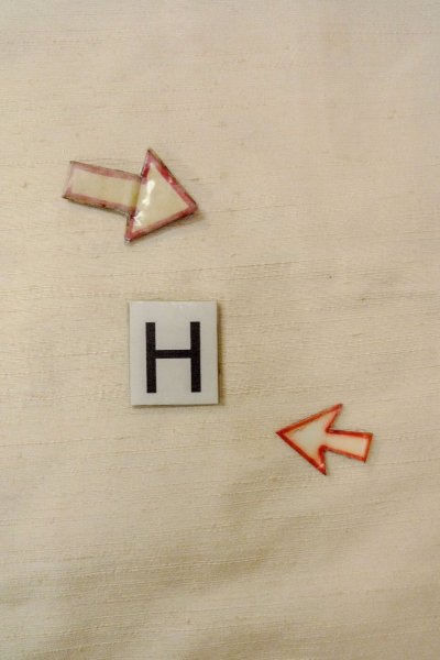 画像21: O0711P 女性用紬  シルク（正絹） オフ　ホワイト, 蝶々 【中古】【USED】【リサイクル】 ★★☆☆☆【O0711P】 (21)