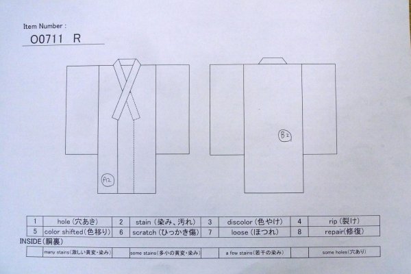 画像13: O0711R 女性用紬  シルク（正絹） 黒, 花 【中古】【USED】【リサイクル】 ★★★☆☆【O0711R】 (13)