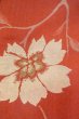 画像6: O0712D 女性用織  シルク（正絹） 珊瑚色, 花 【中古】【USED】【リサイクル】 ★★★☆☆【O0712D】 (6)
