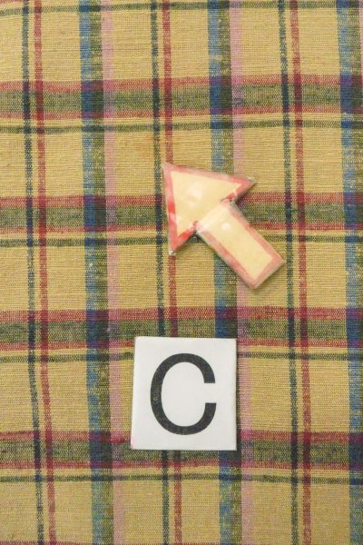 画像16: O0718B 女性用紬  シルク（正絹） ベージュ, チェック柄 【中古】【USED】【リサイクル】 ★☆☆☆☆【O0718B】 (16)