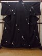 画像1: O0718C 女性用織  シルク(正絹) 黒, 色紙 【中古】【USED】【リサイクル】 ★★★★☆【O0718C】 (1)