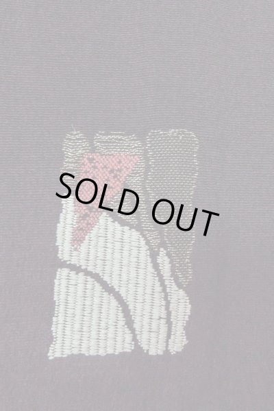 画像4: O0718C 女性用織  シルク（正絹） 黒, 色紙 【中古】【USED】【リサイクル】 ★★★★☆【O0718C】 (4)