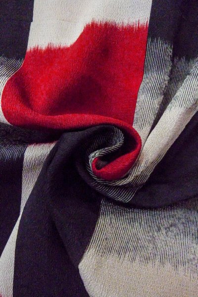 画像11: O0718E 女性用織  シルク（正絹） マルチカラー, チェック柄 【中古】【USED】【リサイクル】 ★★☆☆☆【O0718E】 (11)