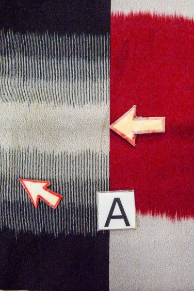 画像14: O0718E 女性用織  シルク（正絹） マルチカラー, チェック柄 【中古】【USED】【リサイクル】 ★★☆☆☆【O0718E】 (14)