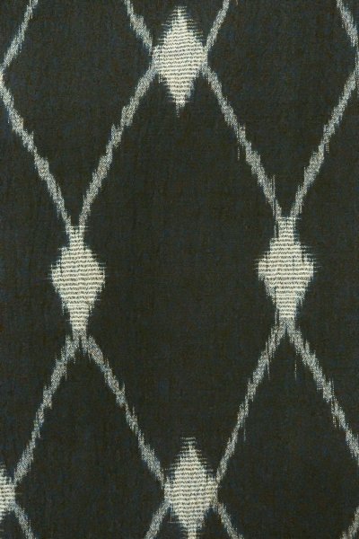 画像6: O0718F 女性用織  シルク（正絹） 黒, 菱 【中古】【USED】【リサイクル】 ★★★☆☆【O0718F】 (6)