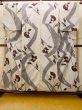 画像1: O0718H 女性用織  シルク（正絹） 灰色, 花 【中古】【USED】【リサイクル】 ★☆☆☆☆【O0718H】 (1)