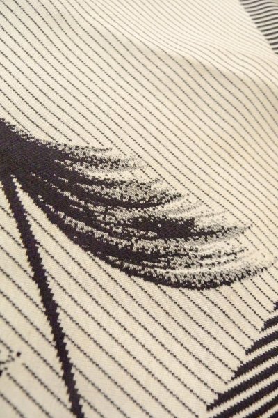 画像10: O0718H 女性用織  シルク（正絹） 灰色, 花 【中古】【USED】【リサイクル】 ★☆☆☆☆【O0718H】 (10)