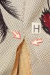 画像21: O0718H 女性用織  シルク（正絹） 灰色, 花 【中古】【USED】【リサイクル】 ★☆☆☆☆【O0718H】 (21)