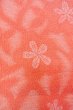 画像6: O0718J 女性用織  シルク(正絹) 薄い珊瑚色, 花 【中古】【USED】【リサイクル】 ★★★☆☆【O0718J】 (6)