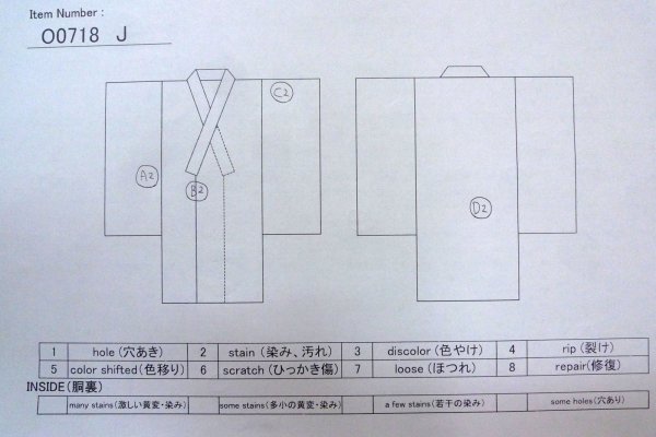 画像13: O0718J 女性用織  シルク(正絹) 薄い珊瑚色, 花 【中古】【USED】【リサイクル】 ★★★☆☆【O0718J】 (13)