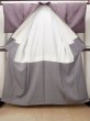 画像2: O0718P 女性用織  シルク(正絹) 灰色がかった紫色, 木目 【中古】【USED】【リサイクル】 ★★★☆☆【O0718P】 (2)