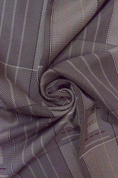 画像12: O0718Q 女性用織  シルク(正絹) 黒, 線 【中古】【USED】【リサイクル】 ★★★★☆【O0718Q】 (12)