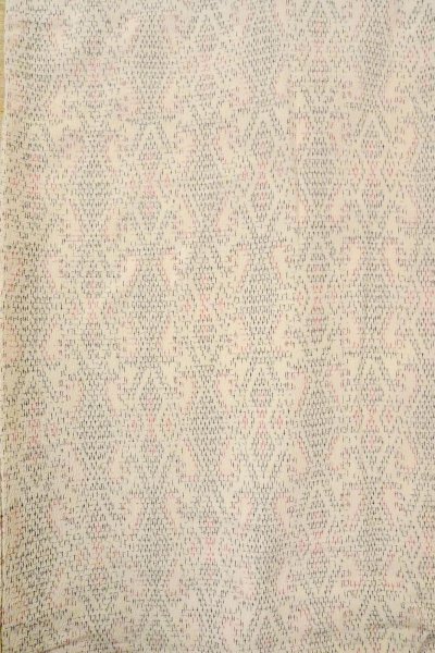 画像4: O0718S 女性用織  シルク(正絹) アイボリー, 菱 【中古】【USED】【リサイクル】 ★★★☆☆【O0718S】 (4)