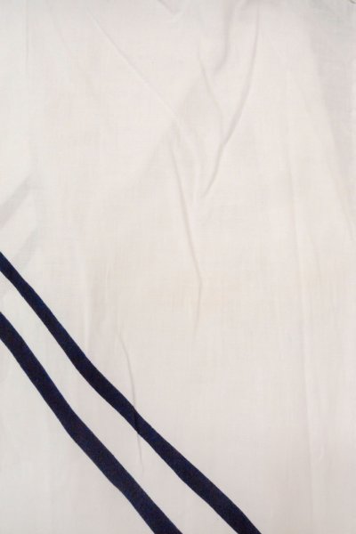 画像3: O0718U 女性用浴衣(日本製)  綿 白, 線 【中古】【USED】【リサイクル】 ★★☆☆☆【O0718U】 (3)