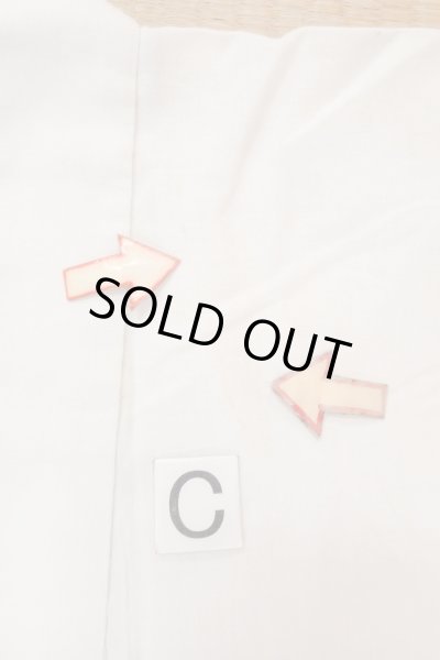 画像16: O0718U 女性用浴衣（日本製）  綿 白, 線 【中古】【USED】【リサイクル】 ★★☆☆☆【O0718U】 (16)