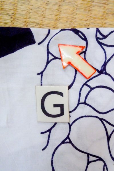 画像20: O0718V 女性用浴衣(日本製)  綿 白, 桐 【中古】【USED】【リサイクル】 ★★☆☆☆【O0718V】 (20)