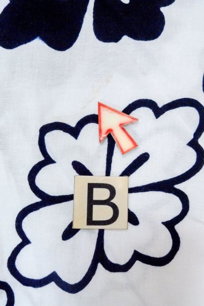 画像15: O0718Y 女性用浴衣(日本製)  綿 白, 花 【中古】【USED】【リサイクル】 ★★☆☆☆【O0718Y】 (15)