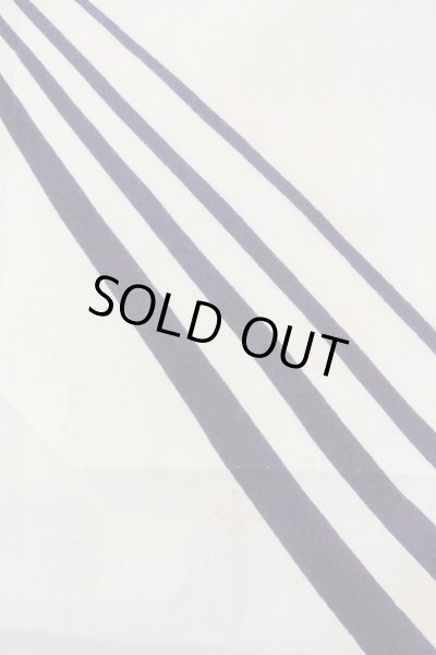 画像5: O0718Z 女性用浴衣（日本製）  綿 白, 線 【中古】【USED】【リサイクル】 ★★☆☆☆【O0718Z】 (5)