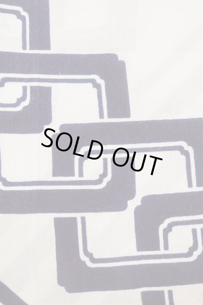 画像6: O0718Z 女性用浴衣（日本製）  綿 白, 線 【中古】【USED】【リサイクル】 ★★☆☆☆【O0718Z】 (6)