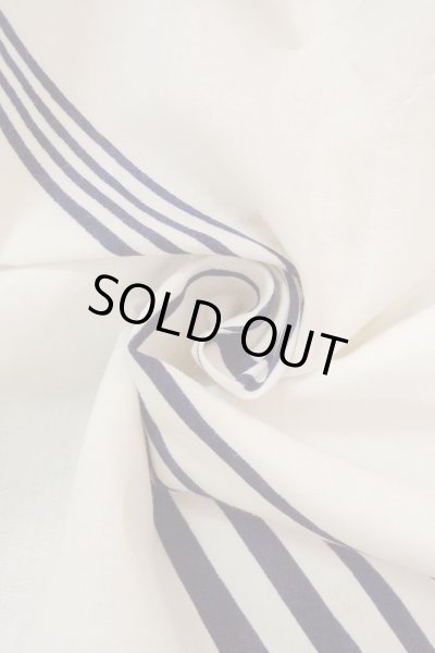 画像11: O0718Z 女性用浴衣（日本製）  綿 白, 線 【中古】【USED】【リサイクル】 ★★☆☆☆【O0718Z】 (11)