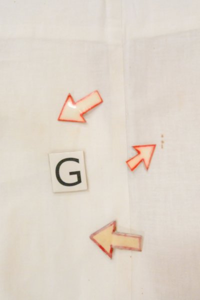 画像20: O0718Z 女性用浴衣(日本製)  綿 白, 線 【中古】【USED】【リサイクル】 ★★☆☆☆【O0718Z】 (20)