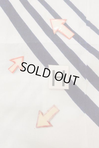 画像21: O0718Z 女性用浴衣（日本製）  綿 白, 線 【中古】【USED】【リサイクル】 ★★☆☆☆【O0718Z】 (21)