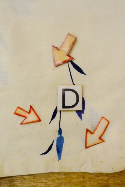 画像17: O0719A 女性用注染浴衣  綿 アイボリー, 花 【中古】【USED】【リサイクル】 ★☆☆☆☆【O0719A】 (17)