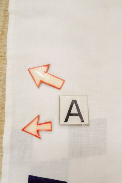 画像13: O0719B 女性用浴衣(日本製)  綿 白, 四角 【中古】【USED】【リサイクル】 ★★☆☆☆【O0719B】 (13)