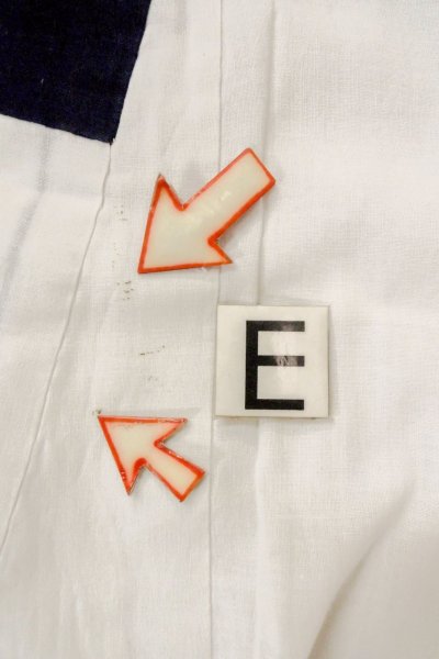 画像17: O0719B 女性用浴衣(日本製)  綿 白, 四角 【中古】【USED】【リサイクル】 ★★☆☆☆【O0719B】 (17)