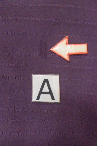 画像14: O0805B 女性用色無地  シルク（正絹） 紫色, 線 【中古】【USED】【リサイクル】 ★★★☆☆【O0805B】 (14)