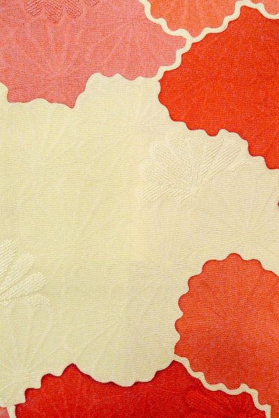 画像7: O0805E 女性用羽織  シルク（正絹） アイボリー, 雲 【中古】【USED】【リサイクル】 ★★★☆☆【O0805E】 (7)