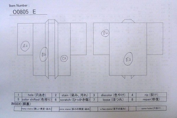 画像13: O0805E 女性用羽織  シルク（正絹） アイボリー, 雲 【中古】【USED】【リサイクル】 ★★★☆☆【O0805E】 (13)