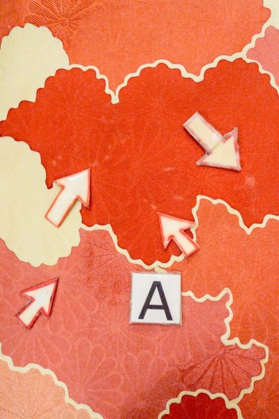 画像14: O0805E 女性用羽織  シルク（正絹） アイボリー, 雲 【中古】【USED】【リサイクル】 ★★★☆☆【O0805E】 (14)