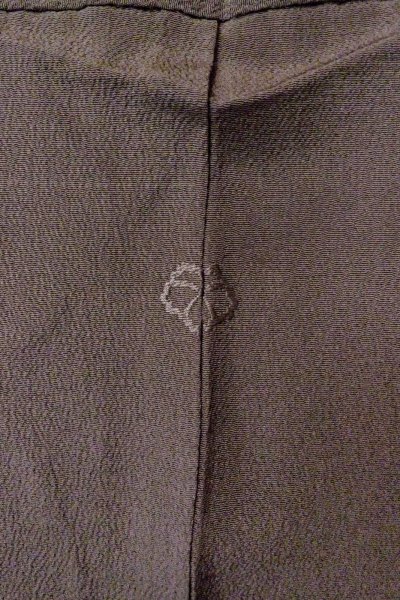 画像5: O0805F 女性用羽織  シルク（正絹） 灰色, 線 【中古】【USED】【リサイクル】 ★★★☆☆【O0805F】 (5)