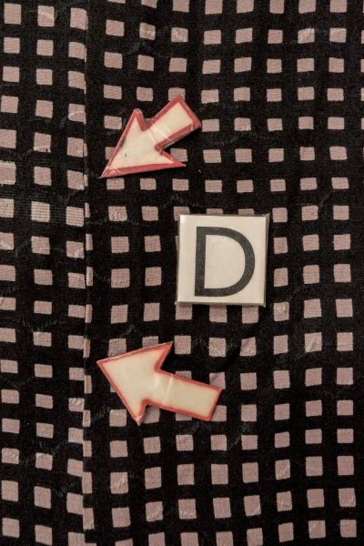 画像17: O0805G 女性用羽織  シルク（正絹） 黒, チェック柄 【中古】【USED】【リサイクル】 ★★☆☆☆【O0805G】 (17)