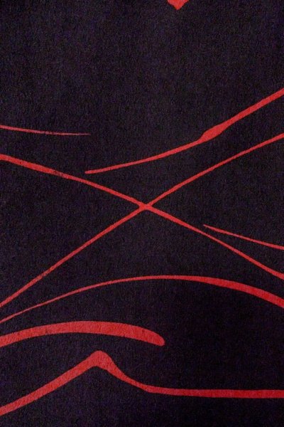 画像7: O0805I 女性用羽織  化繊 黒, 抽象的模様 【中古】【USED】【リサイクル】 ★★★☆☆【O0805I】 (7)