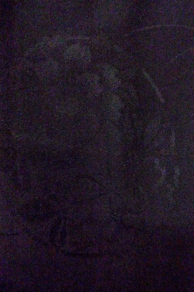 画像7: O0805J 女性用羽織  シルク（正絹） 黒,  【中古】【USED】【リサイクル】 ★★★☆☆【O0805J】 (7)