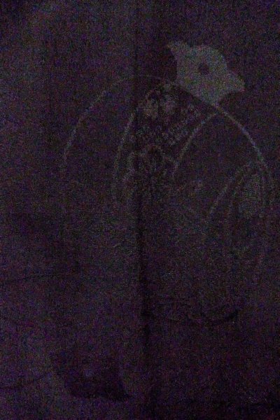 画像8: O0805J 女性用羽織  シルク（正絹） 黒,  【中古】【USED】【リサイクル】 ★★★☆☆【O0805J】 (8)