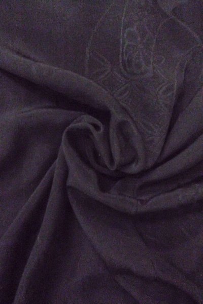 画像13: O0805J 女性用羽織  シルク（正絹） 黒,  【中古】【USED】【リサイクル】 ★★★☆☆【O0805J】 (13)