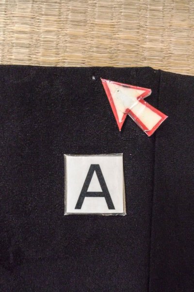 画像16: O0805J 女性用羽織  シルク（正絹） 黒,  【中古】【USED】【リサイクル】 ★★★☆☆【O0805J】 (16)